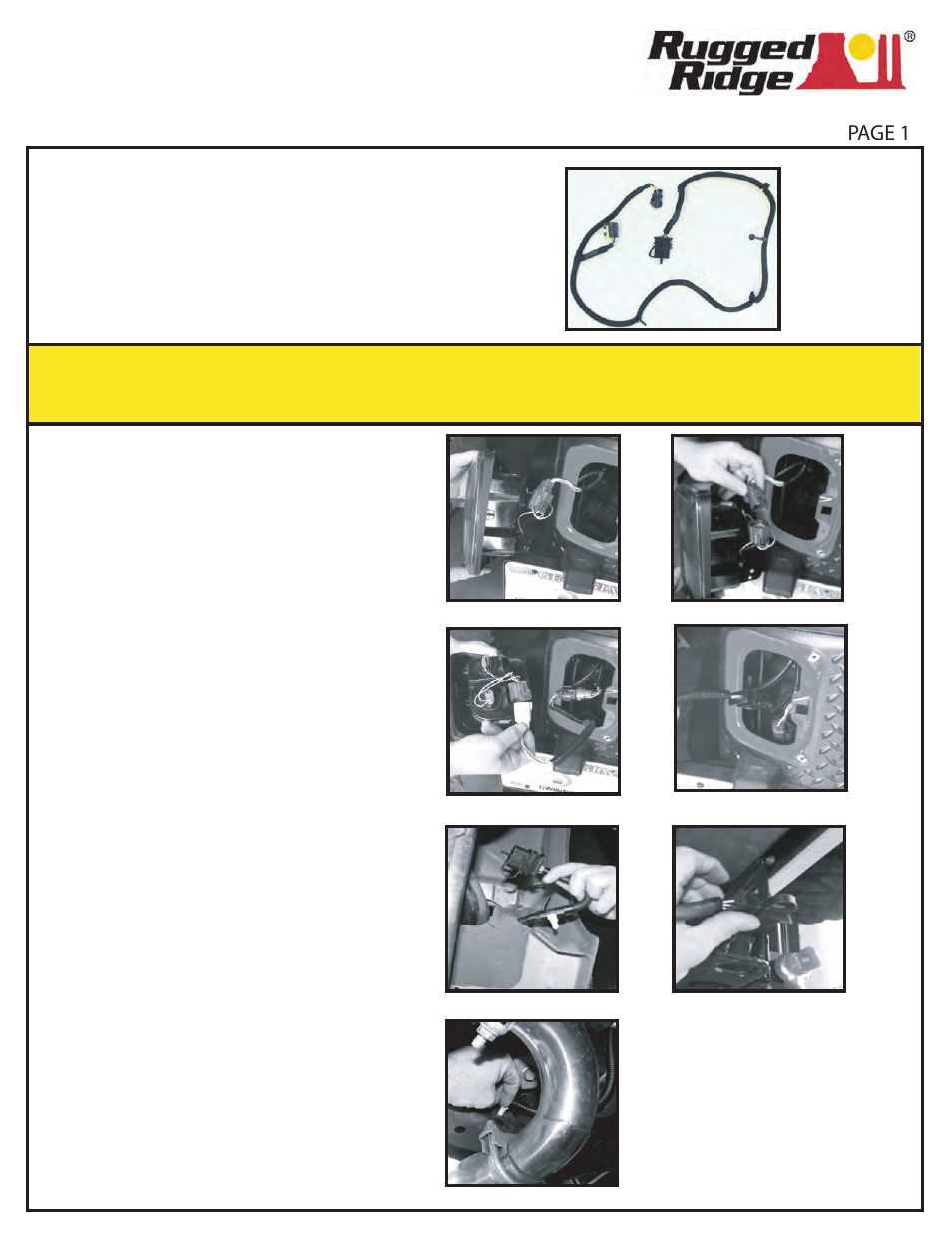 Page 1 | Rugged Ridge Receiver Hitch Kit with Wiring Harness, 07-14 Jeep Wrangler (JK) User Manual | Page 3 / 3