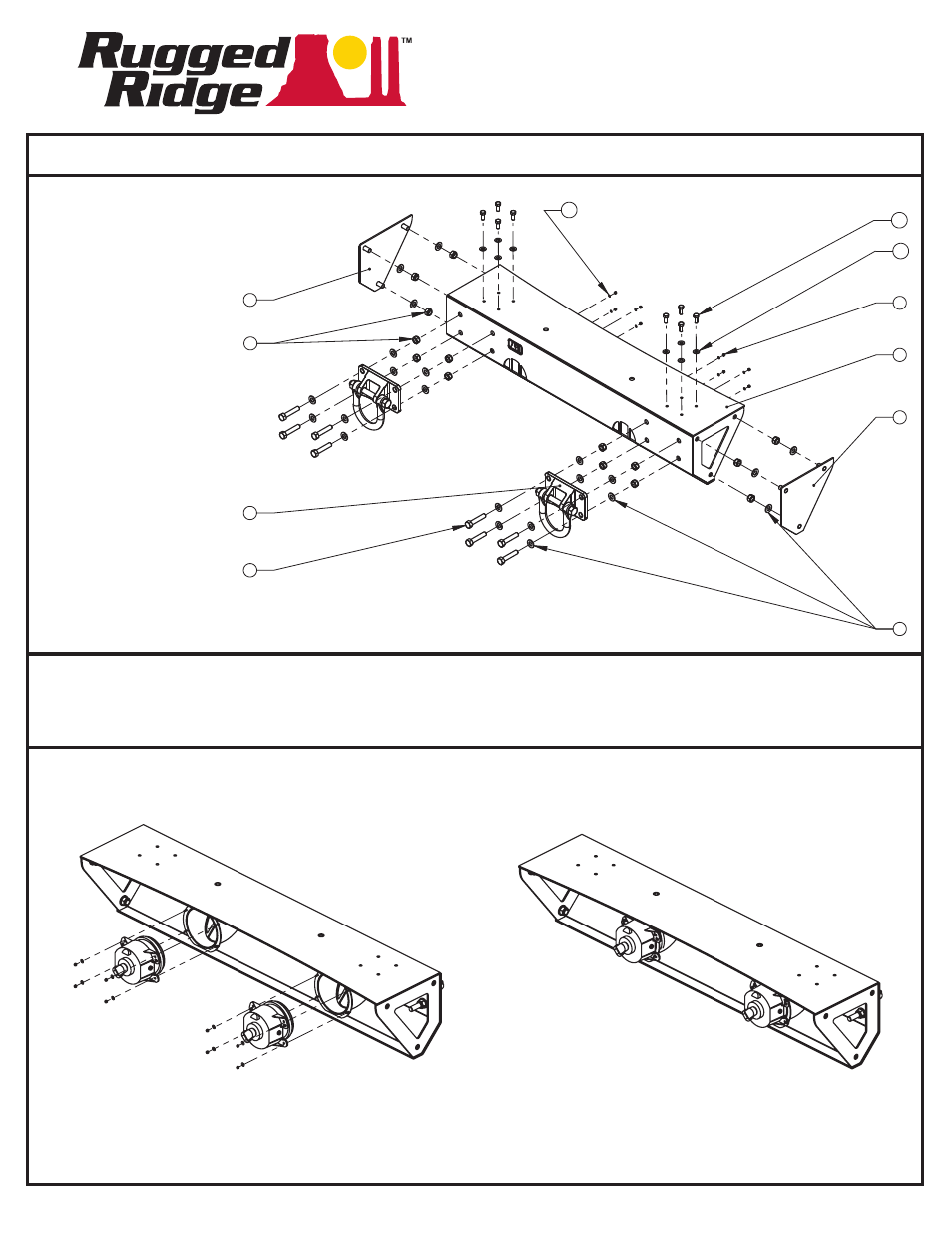 Rugged Ridge XHD Non-Winch Mount Front Bumper, 07-14 Jeep Wrangler User Manual | 3 pages