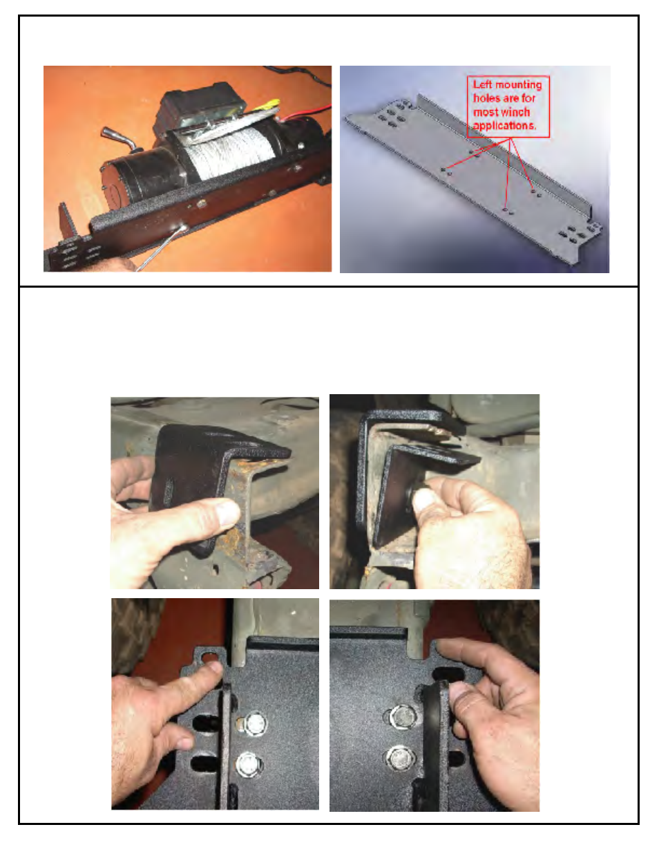 Rugged Ridge XHD Winch Mount Front Bumper, 76-06 Jeep CJ & Wrangler Models User Manual | Page 2 / 4