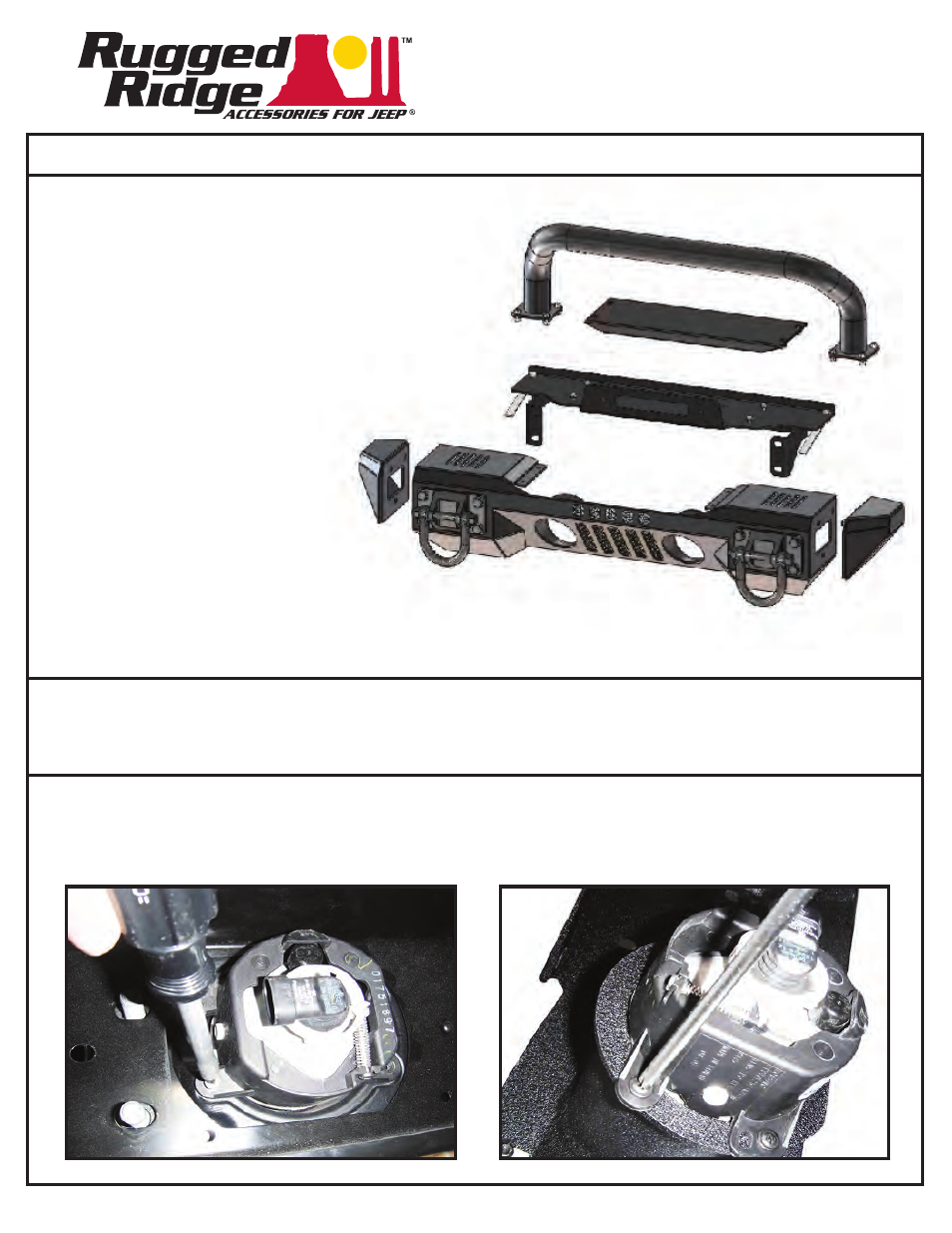 Rugged Ridge XHD Aluminum Front Bumper, Winch Mount User Manual | 2 pages