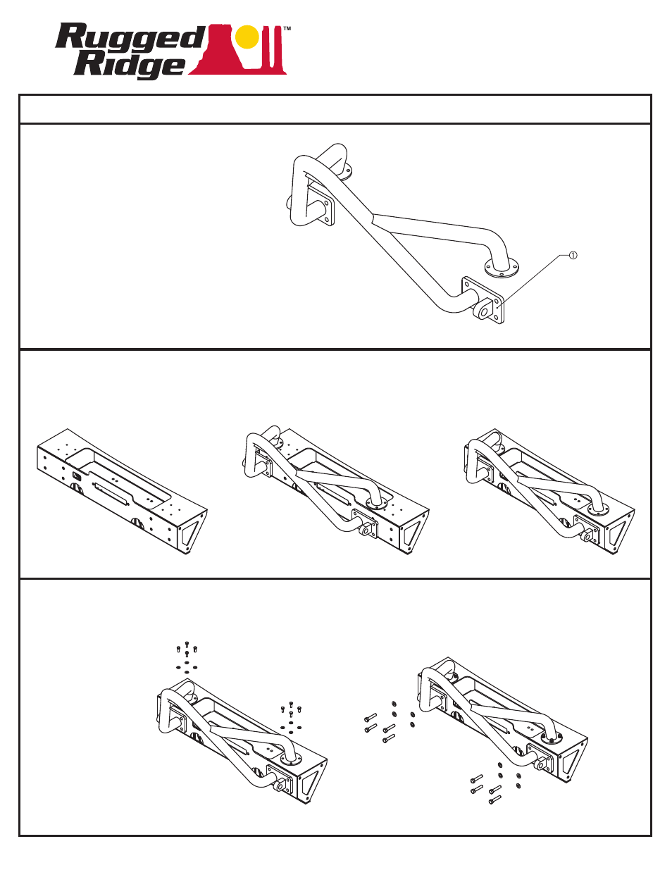 Rugged Ridge Stinger for XHD Modular Front Bumper User Manual | 2 pages
