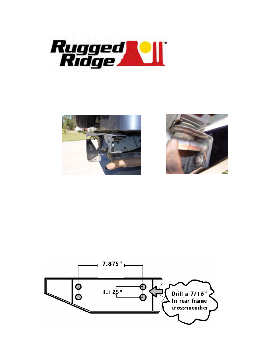 Rugged Ridge Rock Crawler Rear Bumper, 97-06 Jeep Wrangler User Manual | 1 page