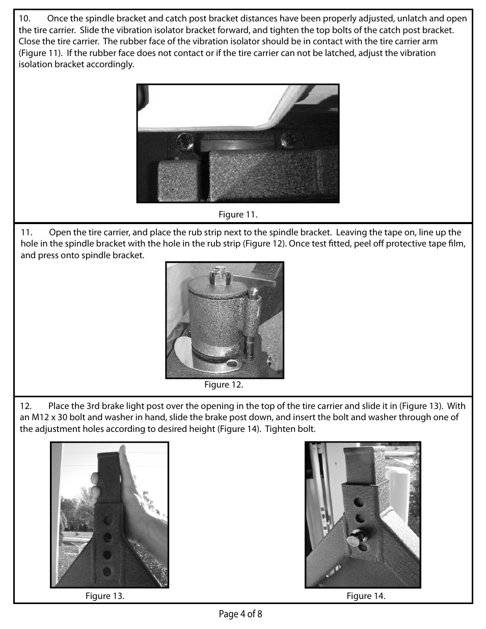 Rugged Ridge Tire Carrier, XHD Rear Bumper, 76-06 Jeep CJ & Wrangler User Manual | Page 4 / 8