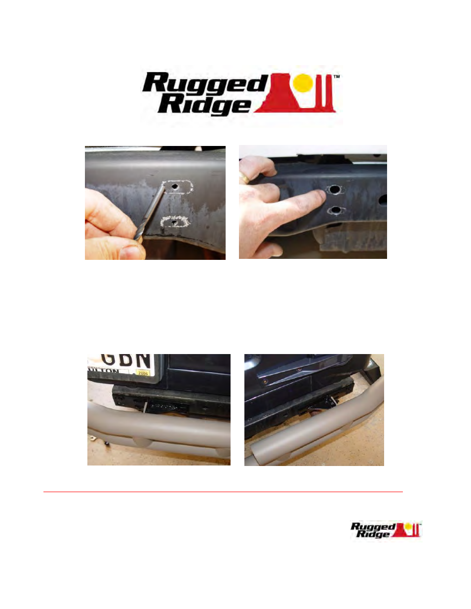 Rugged Ridge 3-Inch Double Tube Rear Bumper, 87-06 Jeep Wrangler User Manual | Page 3 / 4