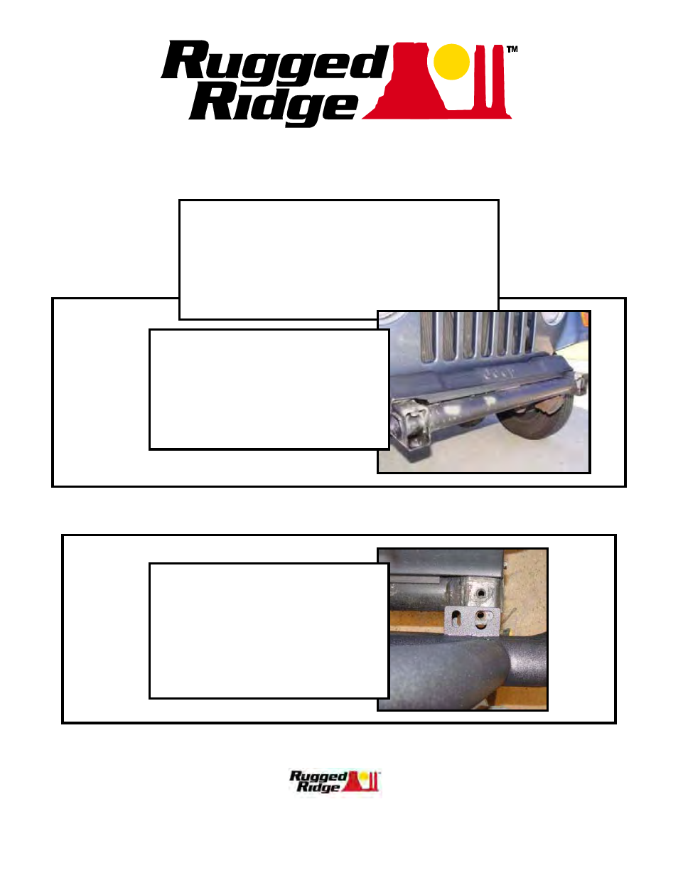 Rugged Ridge 3-Inch Double Tube Front Bumper, 87-06 Jeep Wrangler User Manual | 1 page