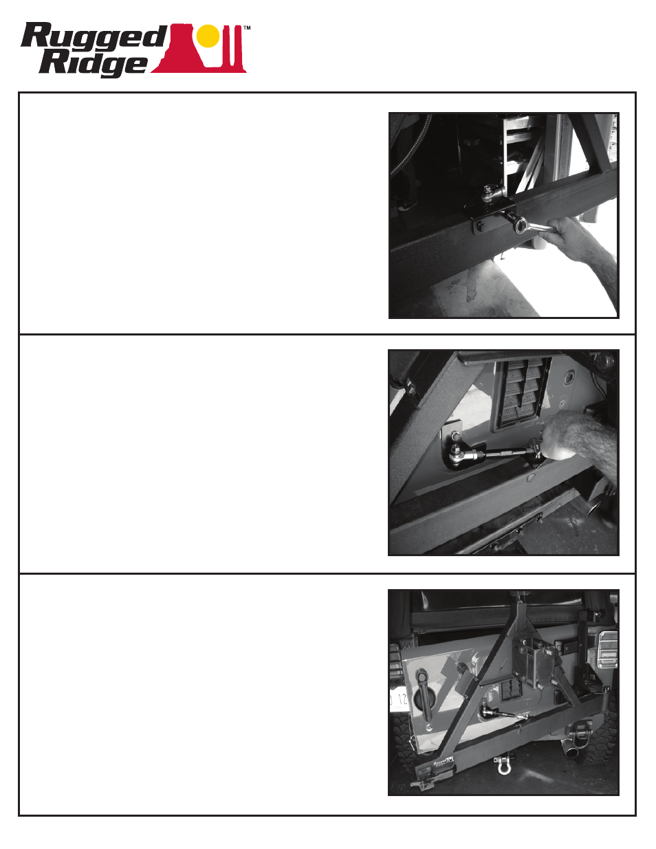 Rugged Ridge Tire Carrier Linkage, 87-06 Jeep Wrangler User Manual | Page 3 / 3