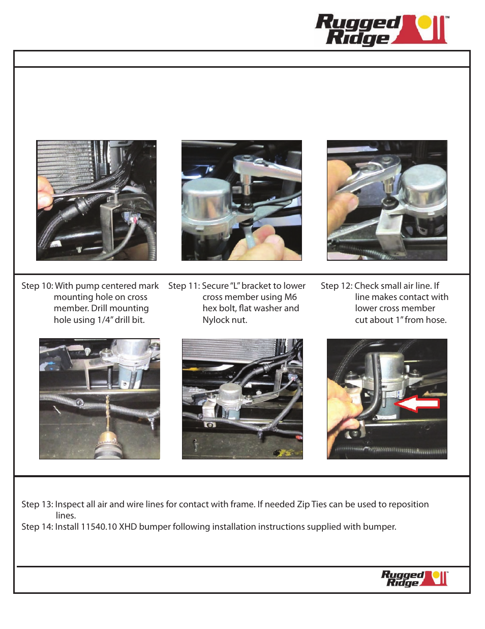 Rugged Ridge XHD Bracket Conversion Kit For JK 2012 User Manual | Page 7 / 7