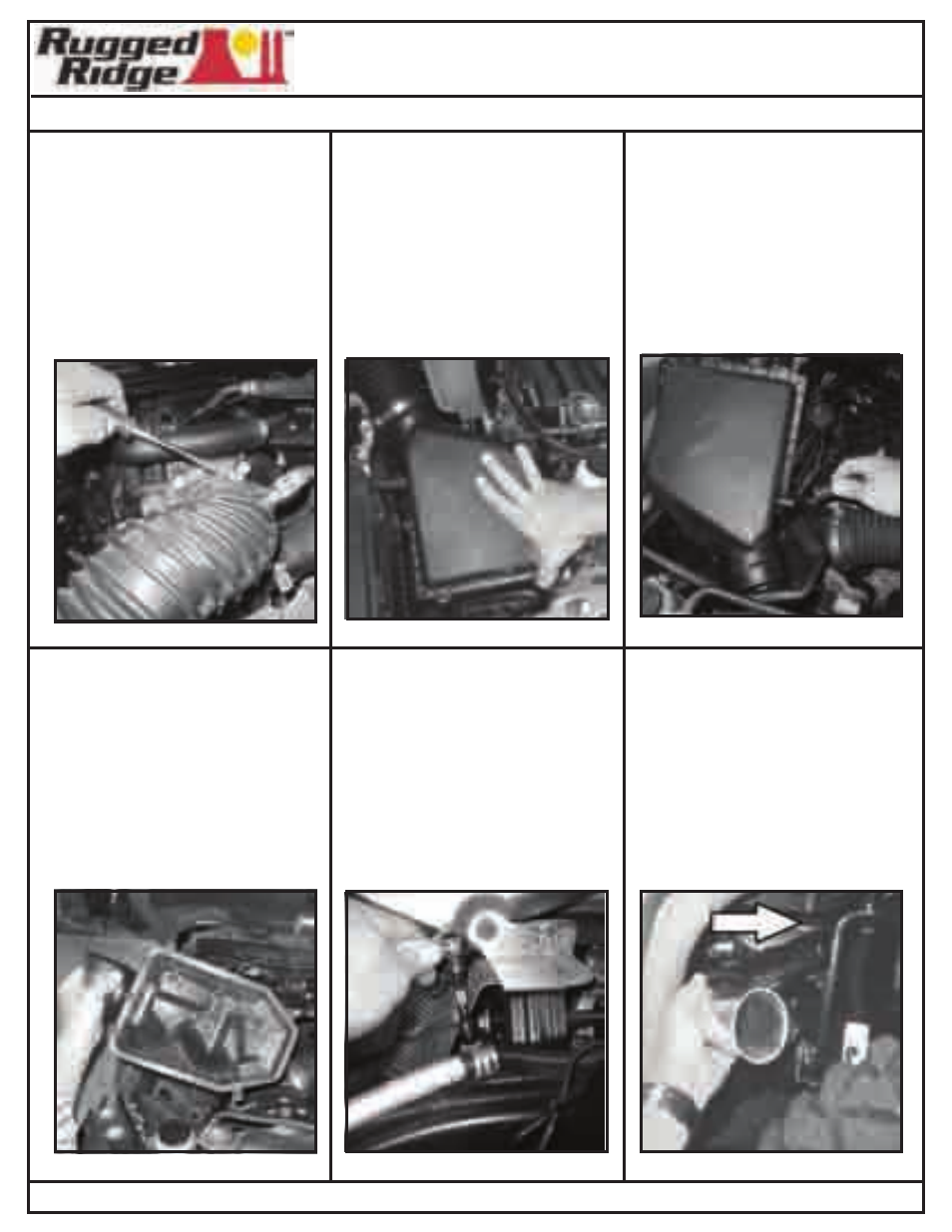 Rugged Ridge XHD Low/High Mount Snorkel System, 07-11 Jeep Wrangler (JK) User Manual | Page 8 / 27