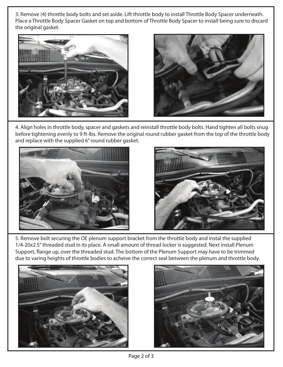 Rugged Ridge Cold Air Intake Kit, V8, 93-98 Jeep Grand Cherokee (ZJ) User Manual | Page 2 / 3