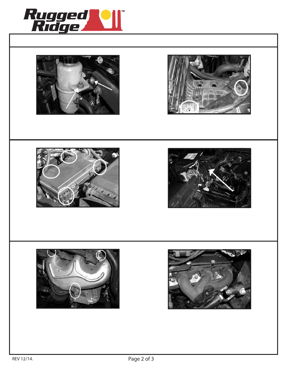 09 jk exhaust header kit | Rugged Ridge Stainless Steel Header, 3.8L, 07-11 Jeep Wrangler User Manual | Page 2 / 3