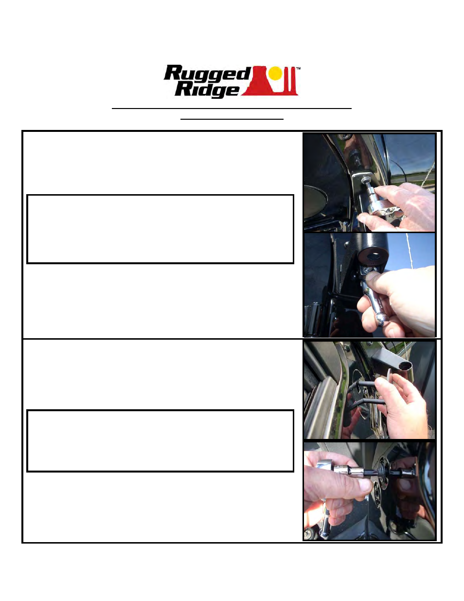Rugged Ridge Mirror Relocation Brackets, Black, 07-14 Jeep Wrangler (JK) User Manual | Page 3 / 4