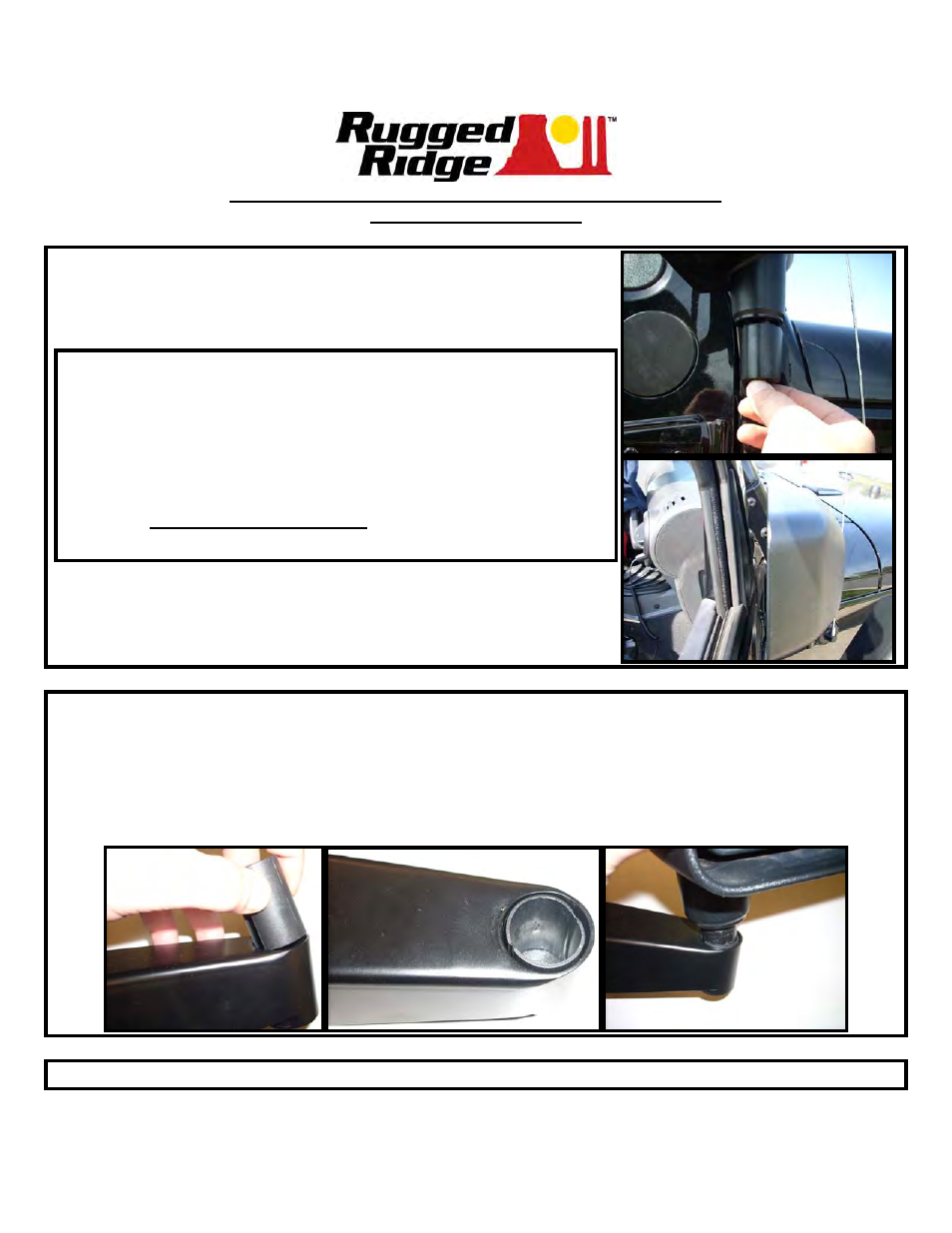 Rugged Ridge Mirror Relocation Brackets, Black, 07-14 Jeep Wrangler (JK) User Manual | Page 4 / 4