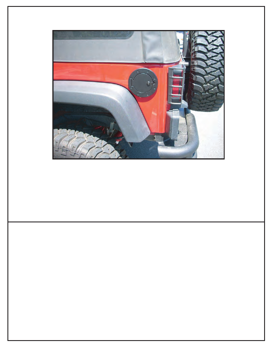 Rugged Ridge Non-Locking Gas Cap Door, Chrome, 07-14 Jeep Wrangler User Manual | Page 2 / 2