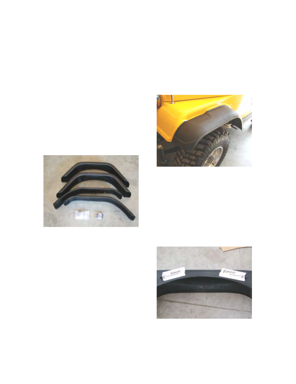 Rugged Ridge 7-Inch Fender Flare Kit, 76-86 Jeep CJ7 User Manual | 2 pages