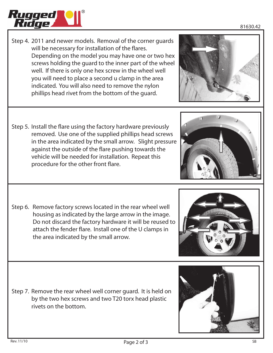 Rugged Ridge All Terrain Fender Flares, 09-12 Ram 1500 Trucks User Manual | Page 2 / 3