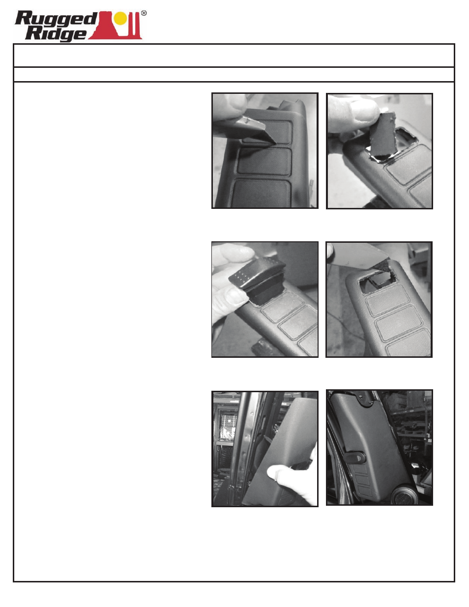 New 17235.58 .59 a-pillar pod pg 2 1.3.12 | Rugged Ridge A-Pillar 4 Switch Pod, Black, LHD, 11-14 Jeep Wrangler (JK) User Manual | Page 2 / 2