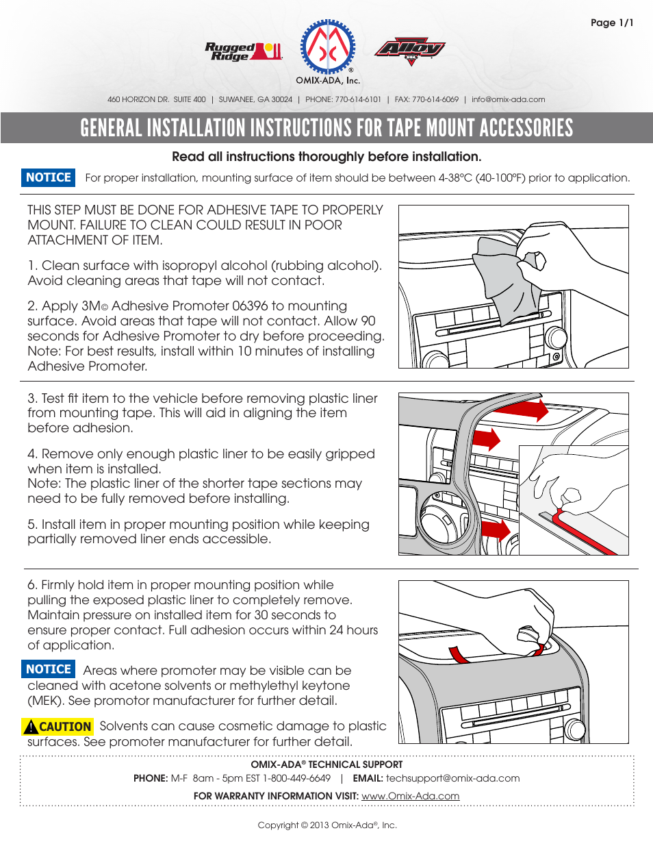 Rugged Ridge Interior Trim Kit, Brushed Silver, 07-10 Jeep Wrangler Unlimited (JK) User Manual | 1 page