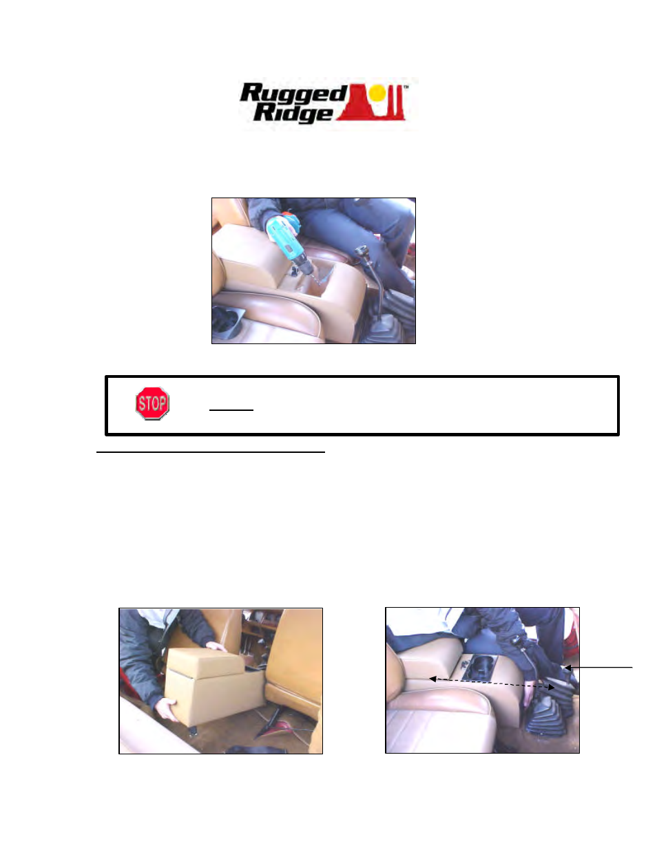 Rugged Ridge Standard Locking Console, Black Denim, 76-95 Jeep CJ & Wrangler User Manual | Page 4 / 5