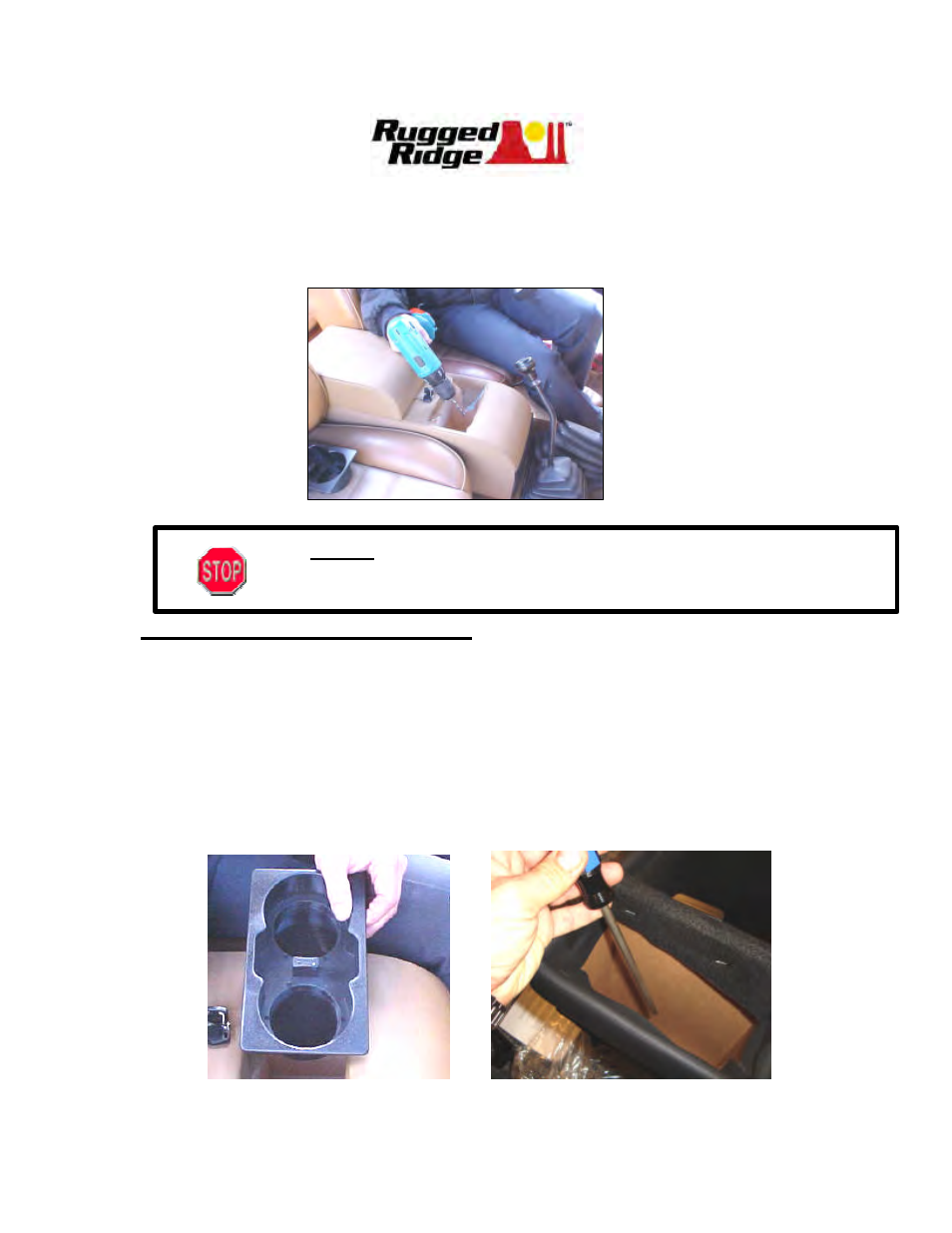 Rugged Ridge Ultimate Locking Console, Black, 76-95 Jeep CJ & Wrangler User Manual | Page 4 / 5