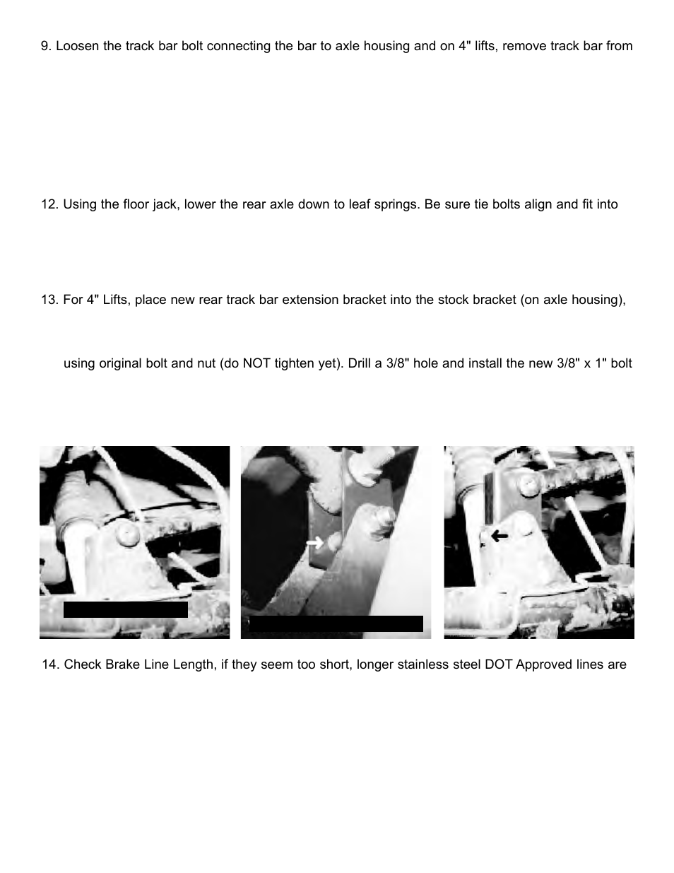 Rugged Ridge 2.5-Inch Lift Kit without Shocks, 87-95 Jeep Wrangler (YJ) User Manual | Page 3 / 4