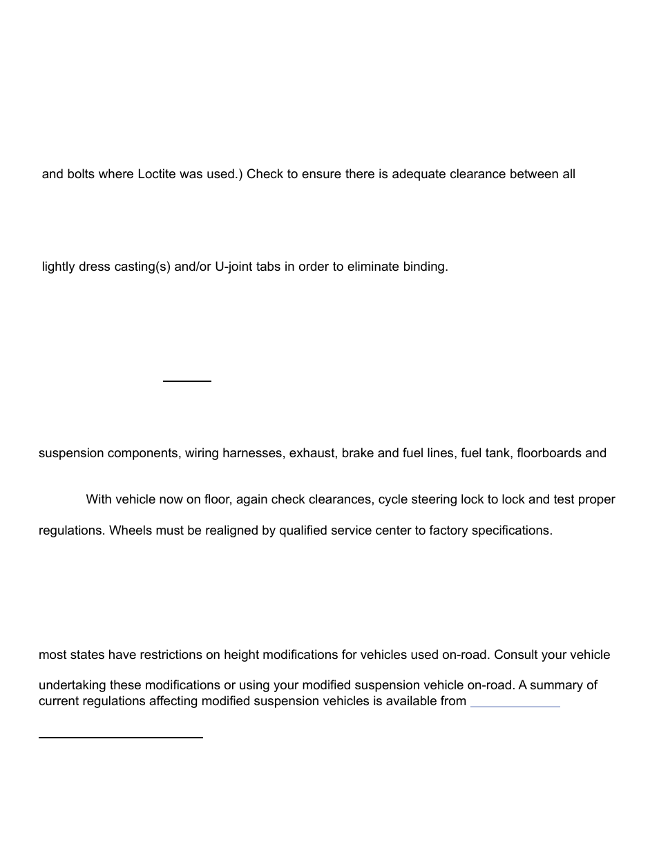 Rugged Ridge 3-Inch Lift Kit without Shocks, 84-01 Jeep Cherokee (XJ) User Manual | Page 5 / 5