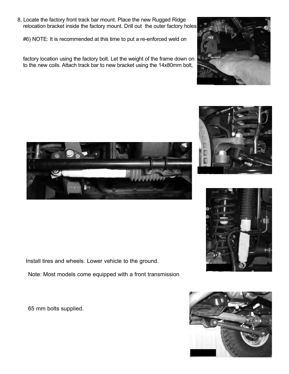 Rugged Ridge 4-Inch Lift Kit without Shocks, 07-14 Jeep Wrangler (JK) User Manual | Page 3 / 6