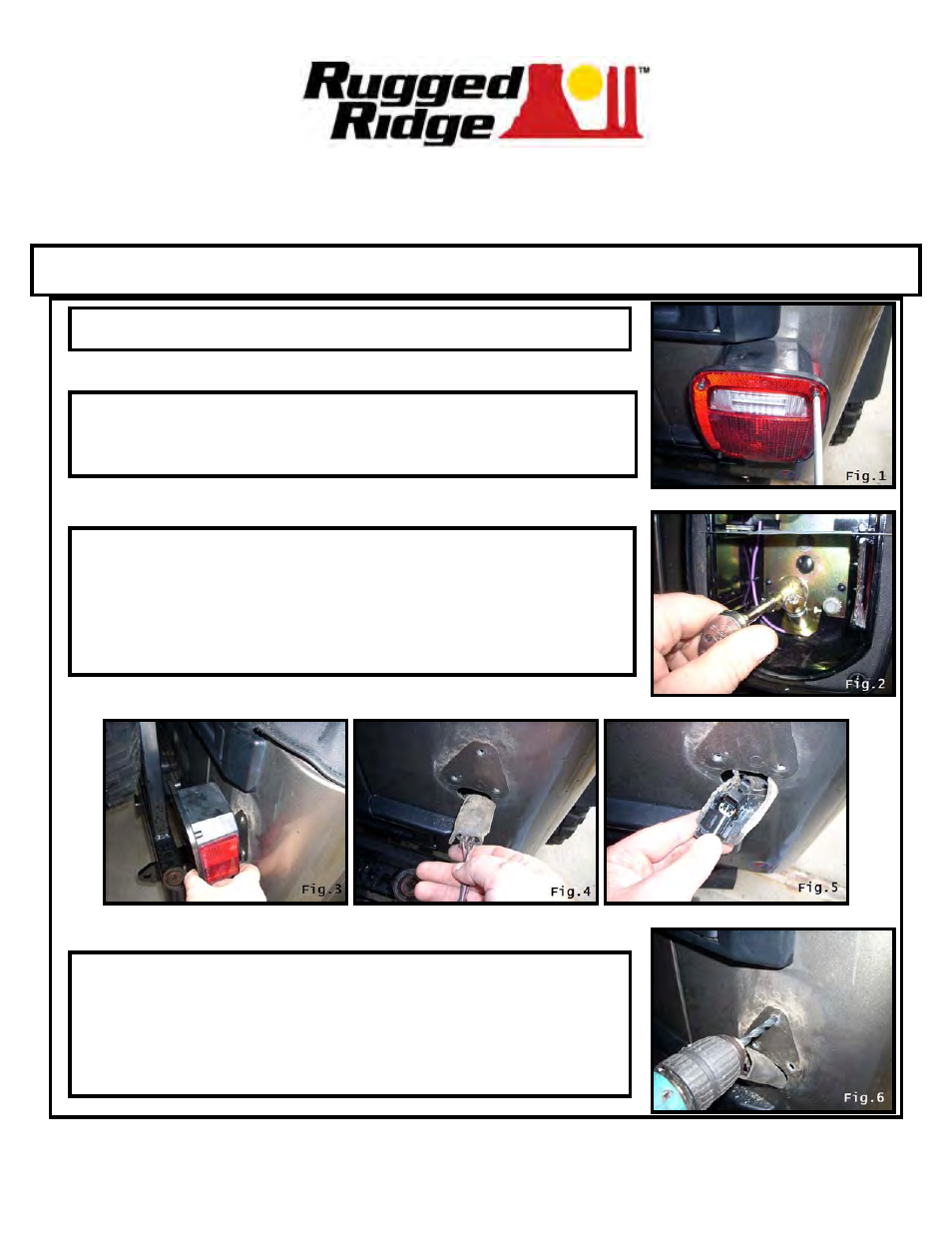 Rugged Ridge LED Tail Light Set, 76-06 Jeep CJ, Wrangler User Manual | 2 pages