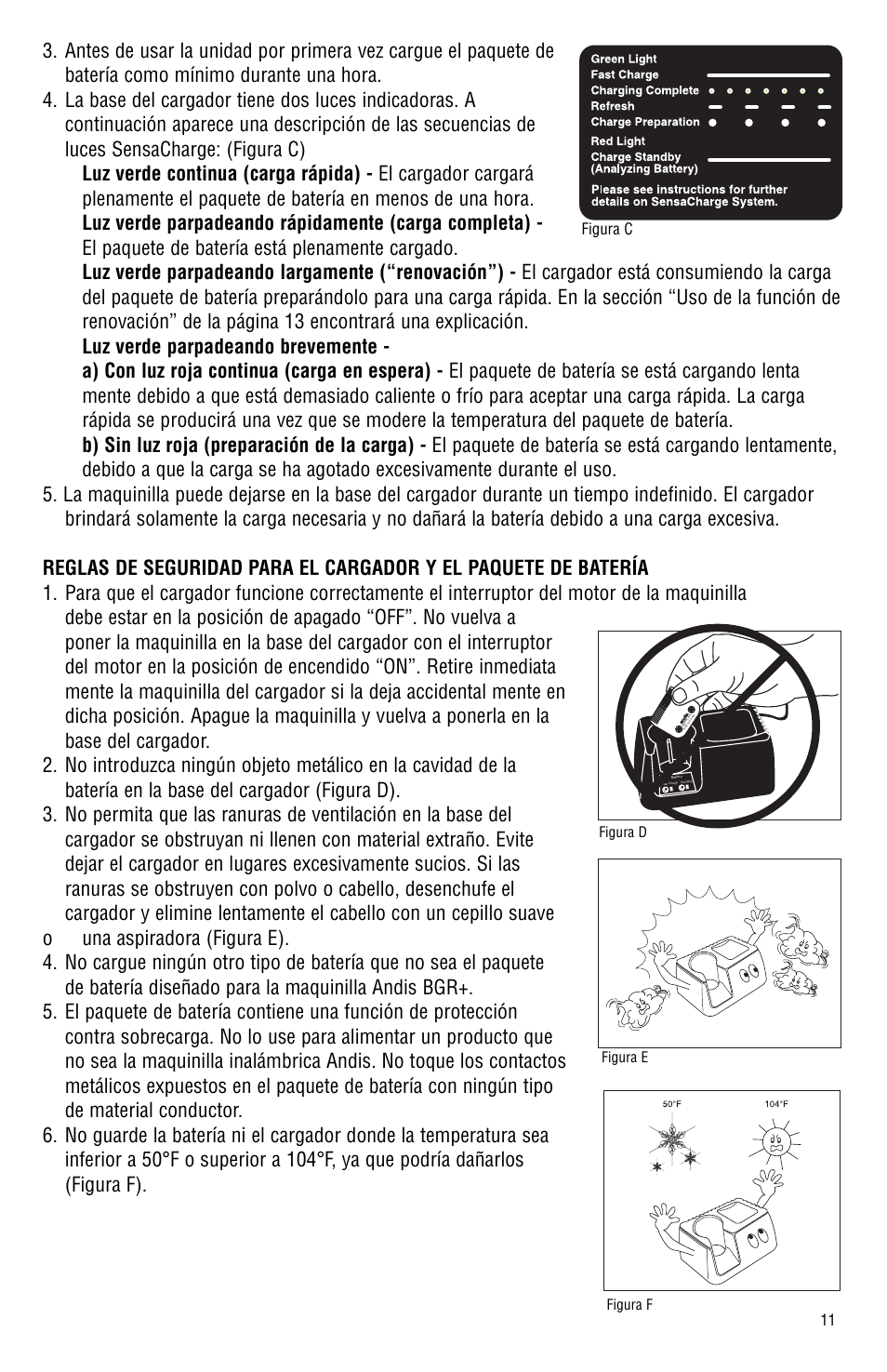 Andis Company Model BGR BGRC User Manual | Page 12 / 26