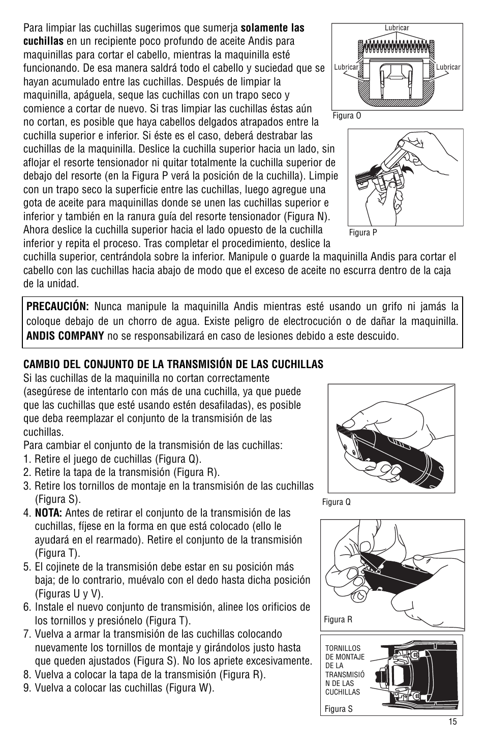 Andis Company Model BGR BGRC User Manual | Page 16 / 26