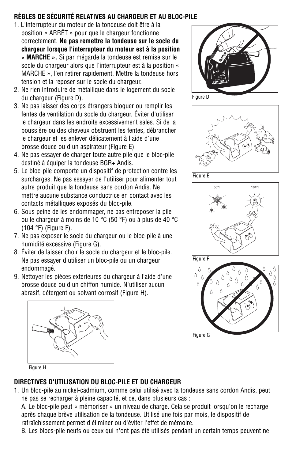 Andis Company Model BGR BGRC User Manual | Page 20 / 26