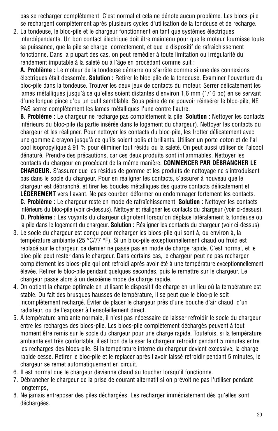Andis Company Model BGR BGRC User Manual | Page 21 / 26