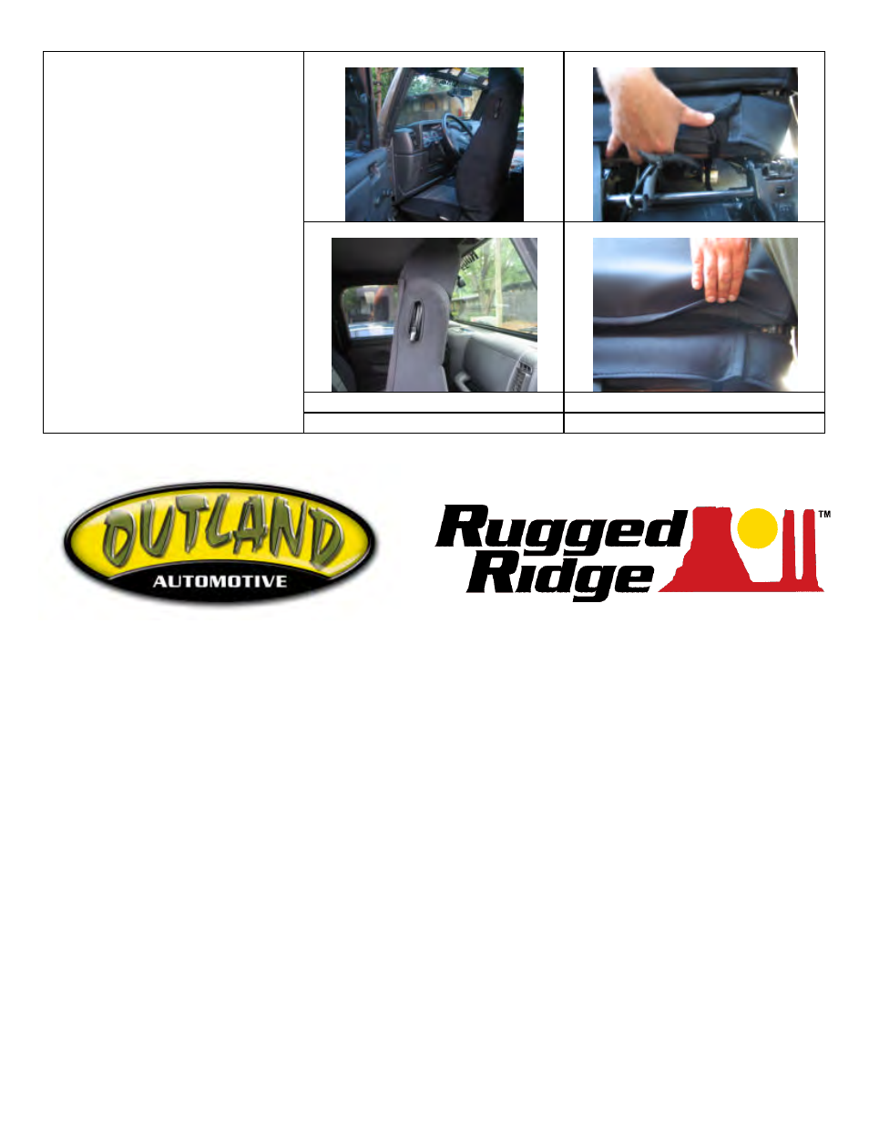 Rugged Ridge Neoprene Front Seat Covers, 97-02 Jeep Wrangler (TJ) User Manual | Page 2 / 2