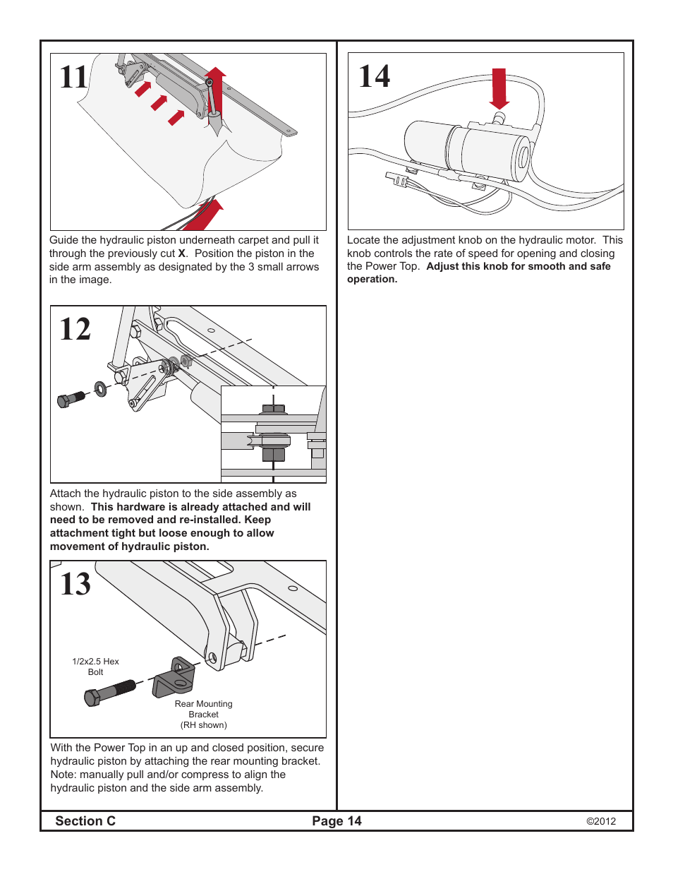 Rugged Ridge PowerTop Kit, 07-14 Jeep Wrangler Unlimited (JK), Black User Manual | Page 16 / 46