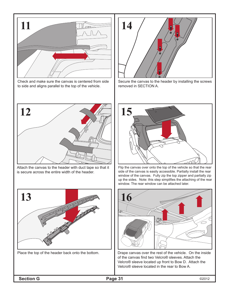 Rugged Ridge PowerTop Kit, 07-14 Jeep Wrangler Unlimited (JK), Black User Manual | Page 33 / 46
