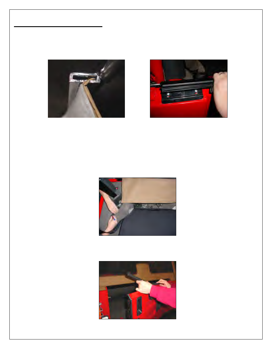 Rugged Ridge Factory Replacement Soft Top Hardware, 87-95 Jeep Wrangler (YJ) User Manual | Page 6 / 6