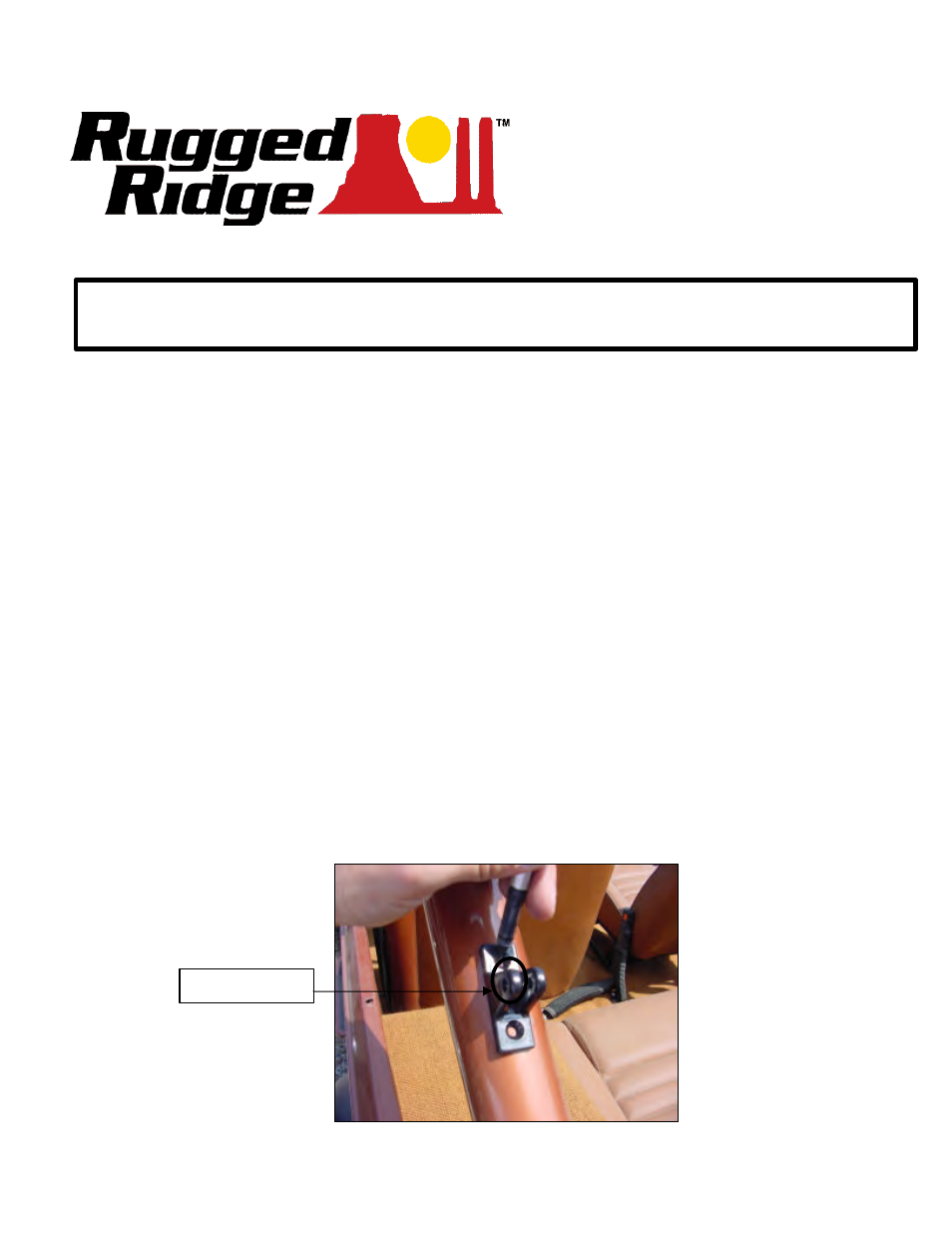 Rugged Ridge Roll Bar Top, Black Denim, 76-86 Jeep CJ7 and 87-91 Wrangler (YJ) User Manual | 4 pages