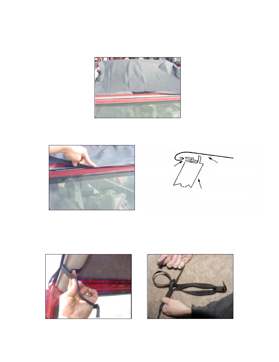 Rugged Ridge Roll Bar Top, Black Denim, 76-86 Jeep CJ7 and 87-91 Wrangler (YJ) User Manual | Page 3 / 4