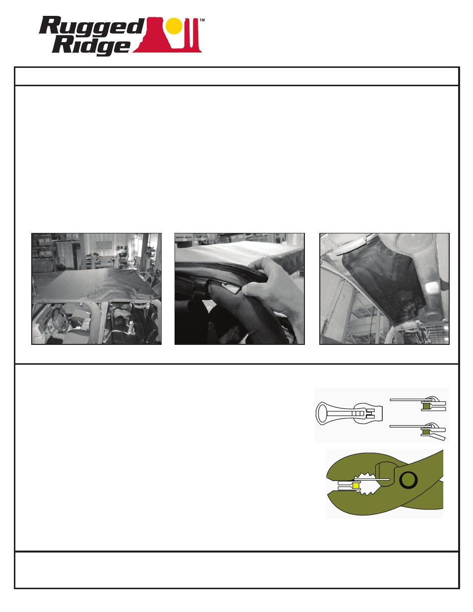 Rugged Ridge Sailcloth Bowless XHD Soft Top, Black Diamond, 97-06 Jeep Wrangler User Manual | Page 7 / 7