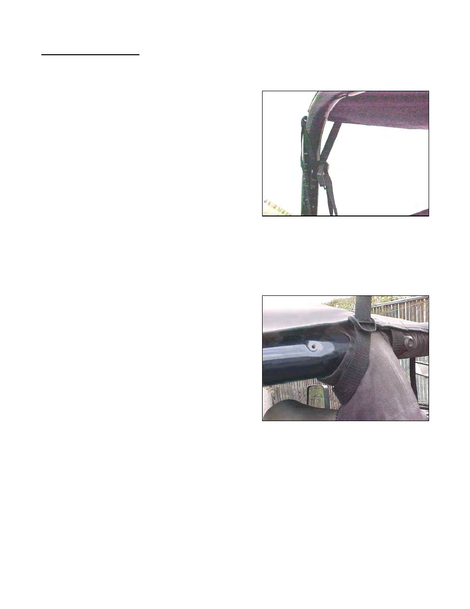 Option 2 (without j-clip) | Rugged Ridge Header Roll Bar Top, Black Denim, 97-06 Jeep Wrangler (TJ) User Manual | Page 4 / 4