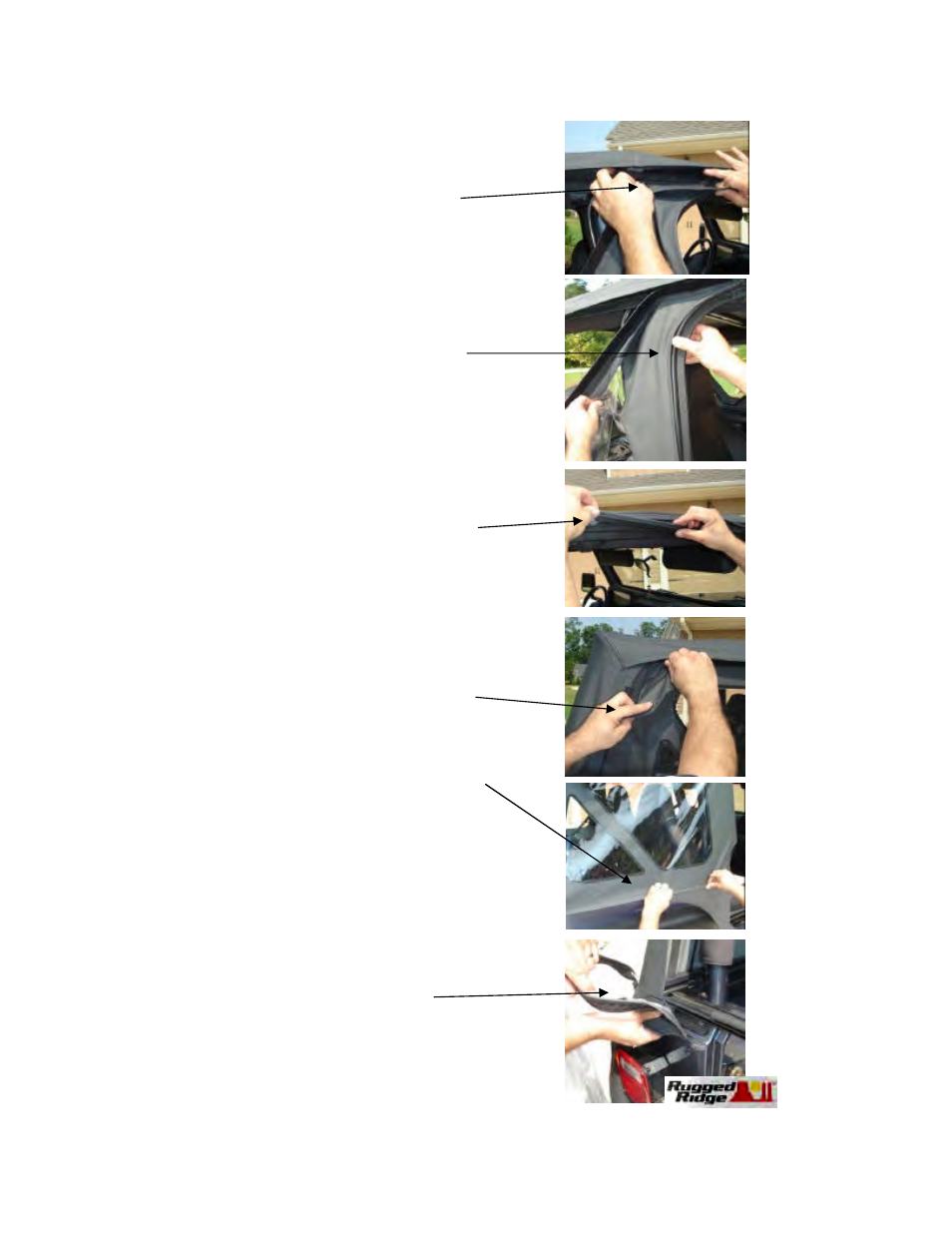 Rugged Ridge Soft Top, Door Skins, Dark Tan, Tinted Windows, 97-02 Wrangler (TJ) User Manual | Page 5 / 8