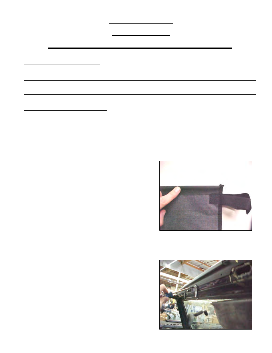 Rugged Ridge Summer Brief Header,Spice, 97-06 Jeep Wrangler (TJ) User Manual | 3 pages