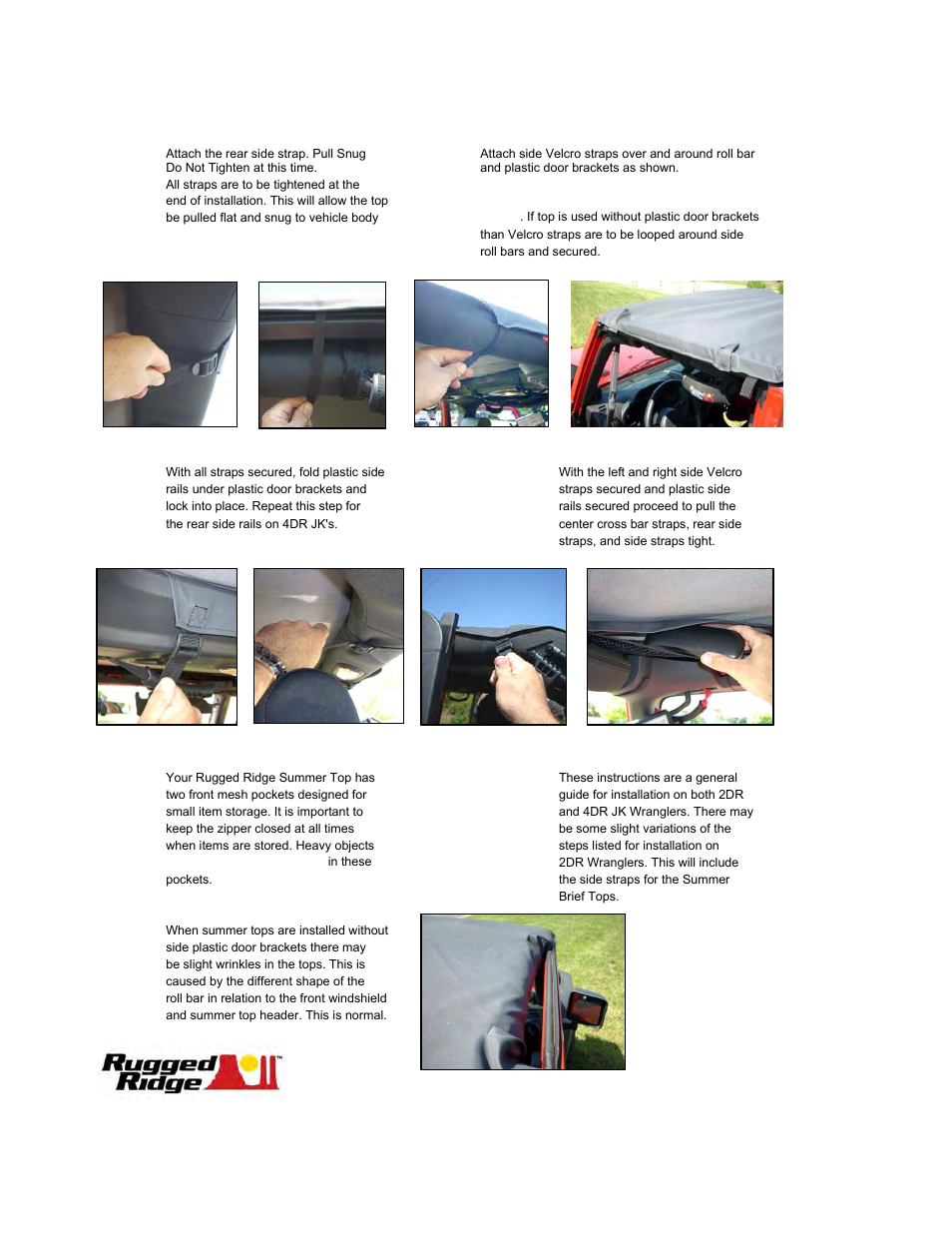 Rugged Ridge Mesh Roll Bar Top, 07-09 Jeep Wrangler Unlimited (JK) User Manual | Page 2 / 2
