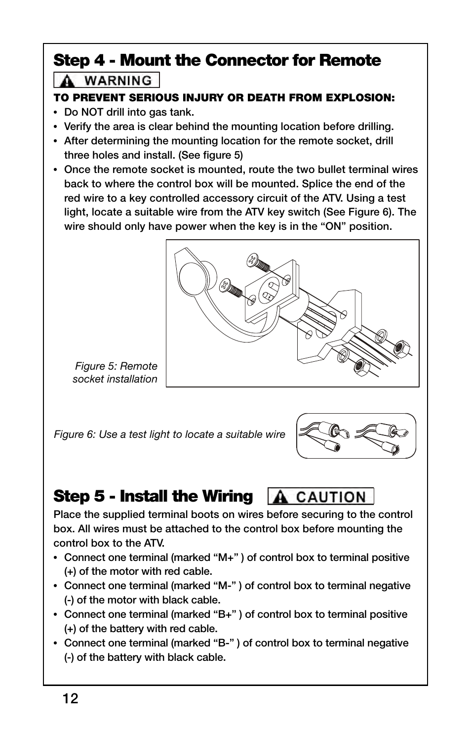 Rugged Ridge 3,000 Pound Heavy Duty Winch, ATV/UTV User Manual | Page 12 / 23