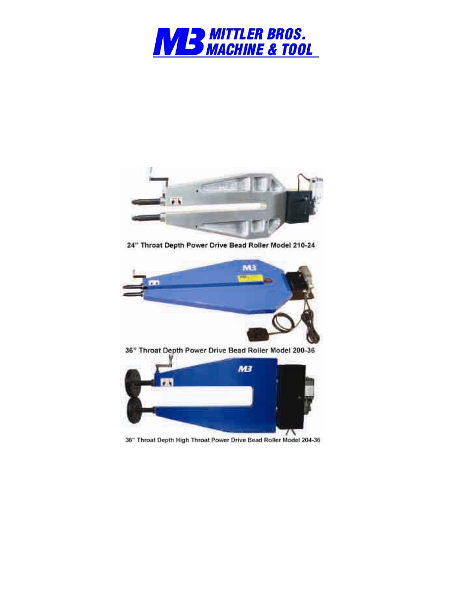 Mittler Bros Machine & Tool 204-36 User Manual | 15 pages