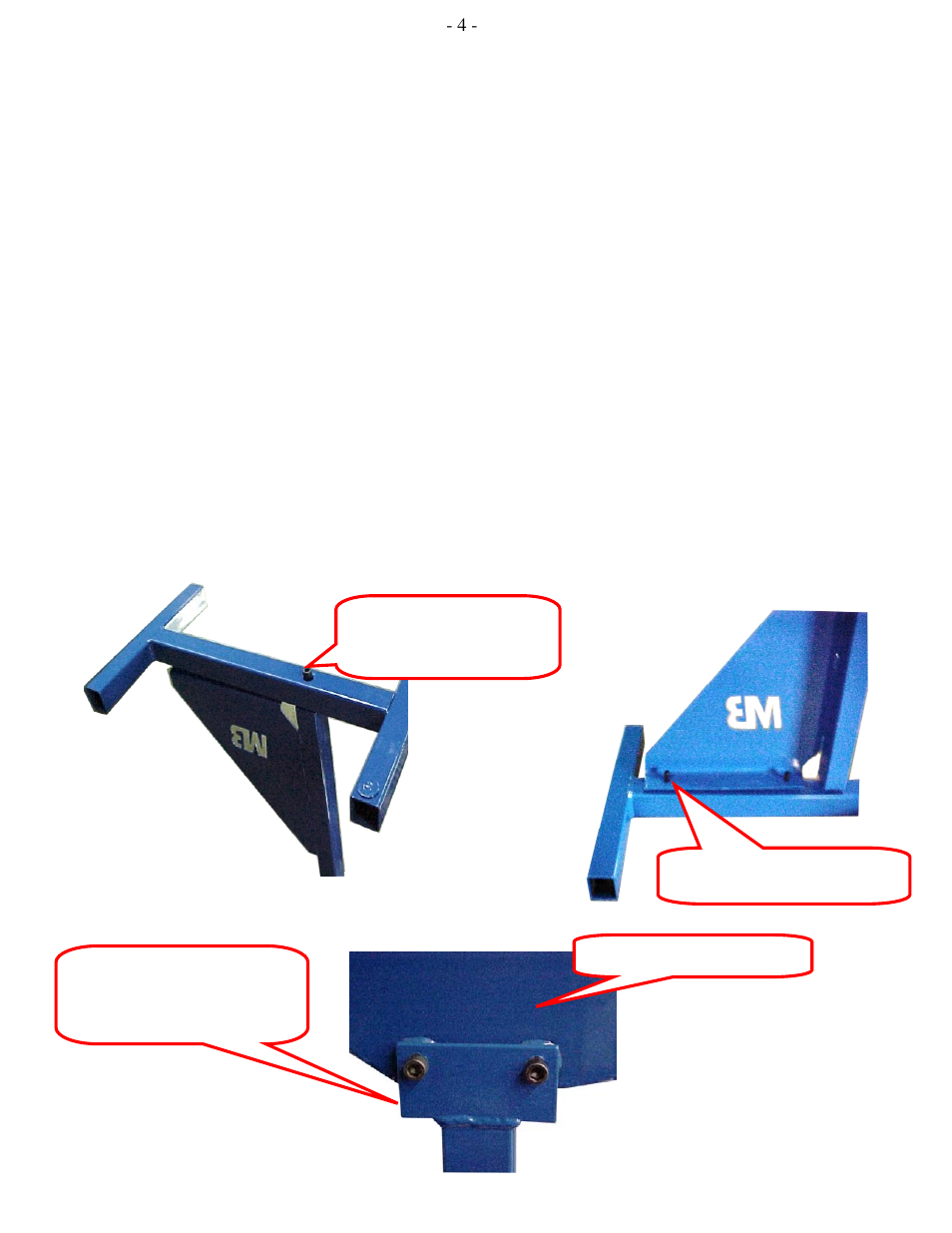 Machine set up, Floor stand assembly instructions, Stationary floor stand assembly | Mittler Bros Machine & Tool 204-36 User Manual | Page 4 / 15