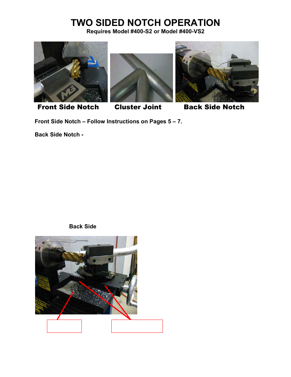 Two sided notch operation | Mittler Bros Machine & Tool 400-VSUADJ User Manual | Page 10 / 38