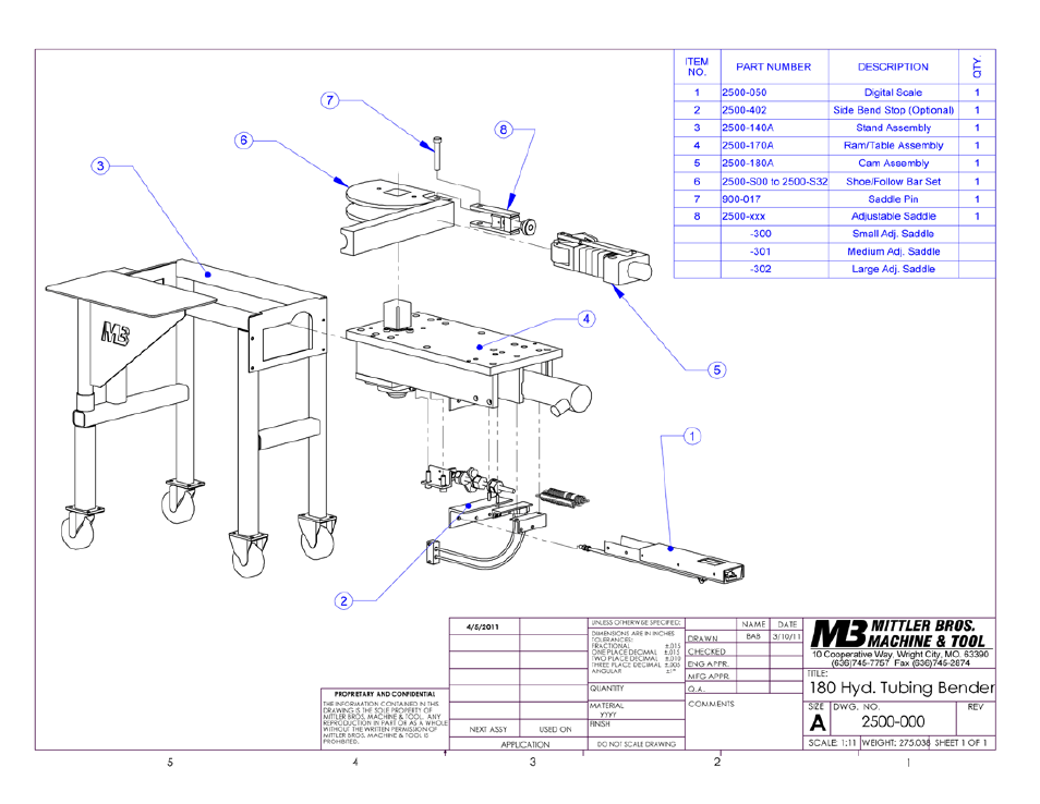 Mittler Bros Machine & Tool 2500 User Manual | Page 14 / 28