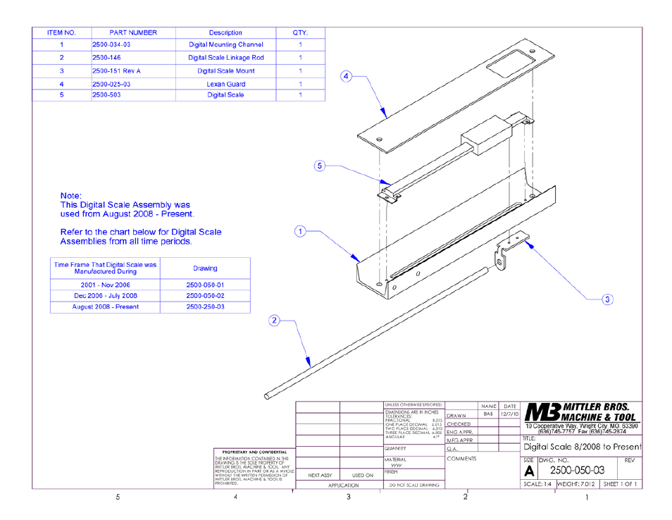 Mittler Bros Machine & Tool 2500 User Manual | Page 15 / 28