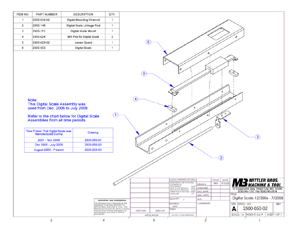 Mittler Bros Machine & Tool 2500 User Manual | Page 16 / 28