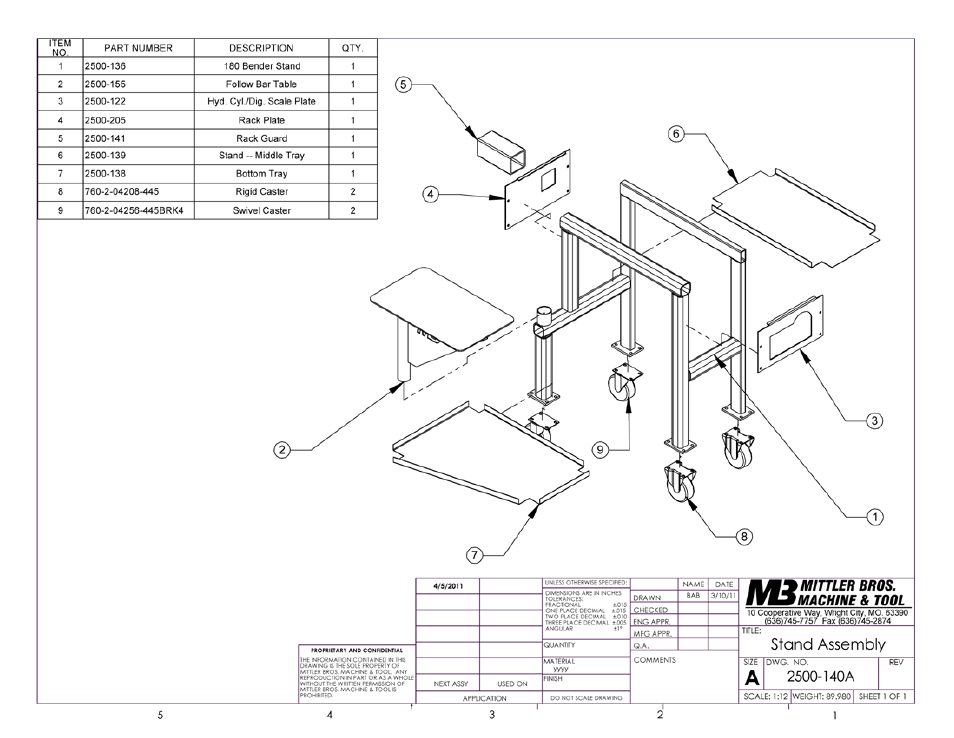 Mittler Bros Machine & Tool 2500 User Manual | Page 17 / 28